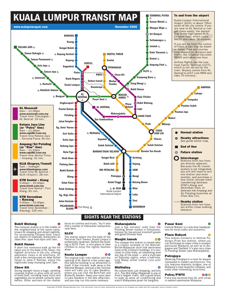 KL LRT Map | PDF | Public Transport | Transport
