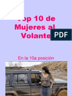 Top 10 de Mujeres Al Volante