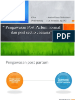 Pengawasan Post Partum