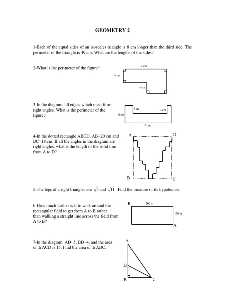 Geometry 2 | Rectangle | Triangle