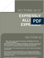 Expressly Allowed Expenses