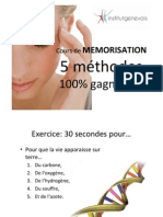 Mémorisation 5 méthodes