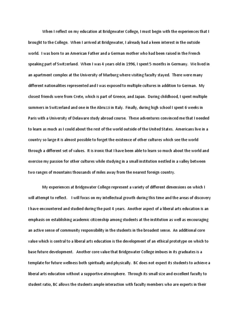 Professional development, reflection example image