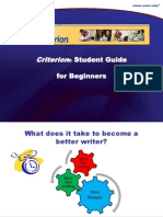 Criterion Student Guide For Beginners