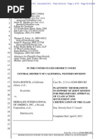 Bostick v Herbalife_Preliminary Settlement
