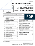 SHARP LC-42RD1E Service Manual
