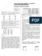 1 Lista de Exercicios Do 2 Bim Do 2 Ano Do EM Eletr e Forca de Coulomb