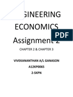 Engineering Economics Assignment 2: Chapter 2 & Chapter 3