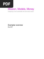 Mission, Models, Money: Exemplar Overview