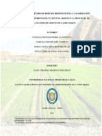 Aplicación Del Método de Precios Hedónicos en La Valorización Ambiental de Un Terreno de Cultivo de Arroz en La Provincia de Chiclayo-Departamento de Lambayeque
