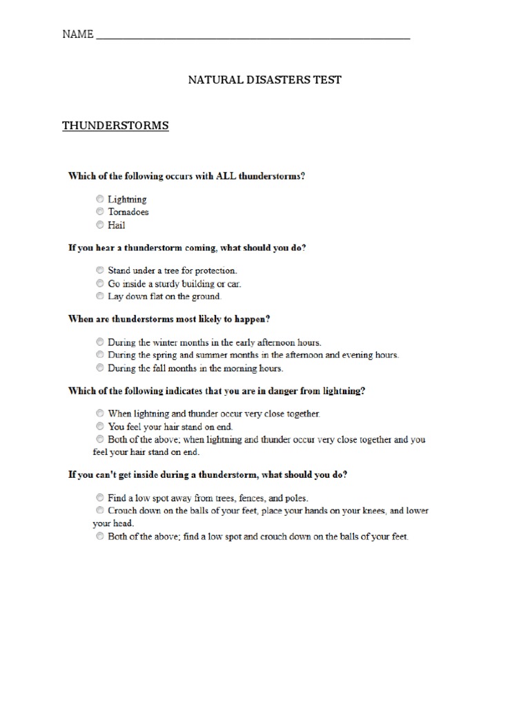 Natural Disaster Preparedness Guide | PDF | Science & Mathematics