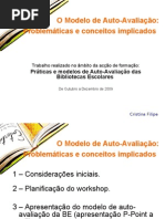 O Modelo de Auto-Avaliação_Cristina Filipe