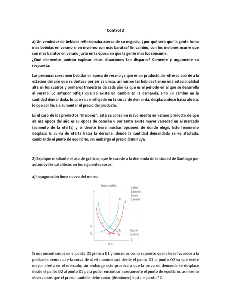 Análisis de la Demanda y Oferta en Economía | PDF | Oferta (economía ...