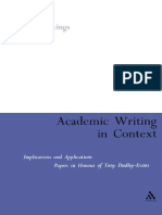 Academic Writing in Context