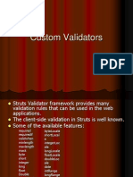 Custom Validators Training