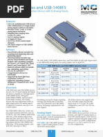 USB 1208 Series 1408FS Data