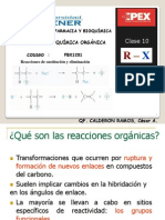 Clase 10 Reacciones Organicas PARTE I.