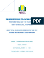 Additional Mathematics Project SPM (Form 5) 2009