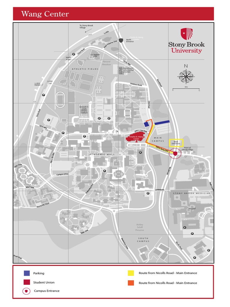 Stony Brook Campus Entrance Map | PDF