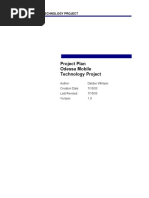 Project Plan Odessa Mobile Technology Project
