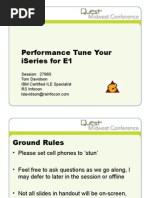 Performance Tune Your Iseries For E1