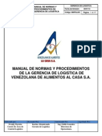 Manual de Normas y Procedimientos de Logistica