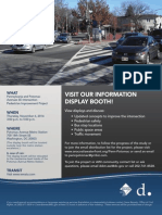 Flyer For The 11/6/14 Information Display Booth For The Pennsylvania and Potomac Avenues SE Intersection Pedestrian Improvement Project