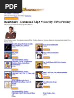 Download Download Mp3 Music by Elvis Presley by ElvsPrsly Special SN24542050 doc pdf