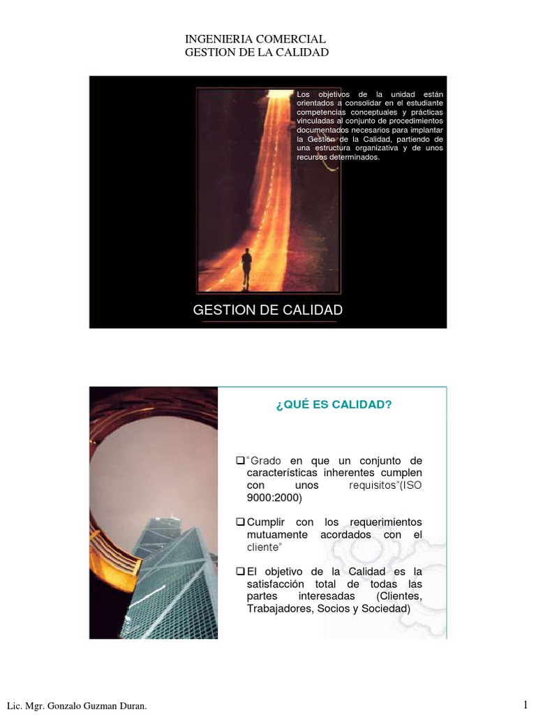 Gestión de la Calidad en Empresas | PDF | Gestión de la calidad ...