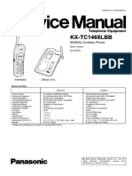 Panasonic KX-TC1468LBB - 900 MHZ Cordless Phone Service Manual