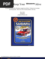 Download How to Keep Your Subaru Alive by Peter Milne SN24542568 doc pdf