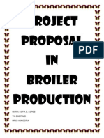 Project Proposal IN Broiler Production: Maria Sofia B. Lopez Viii-Emerald Mrs. Hongeria