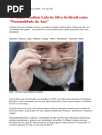 Le Monde escolheu Lula da Silva do Brasil como “Personalidade do Ano” 