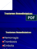 Trastornos Hemodinámicos: Hemostasia Normal y Patológica