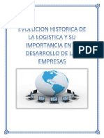 Evolucion Histrica de La Logistica y Su Importancia en El Desarrollo de Las Empresas