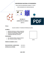 Informe #5 - Enlace Químico y Fuerzas Intermoleculares