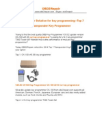 OBD2 Repair Solution For Key Programming-Top 7 Transponder Key Programmer