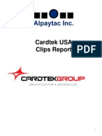 Cardtek Sept 2014 Clips Report