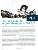 Are You Leading or Just Managing to Gey By