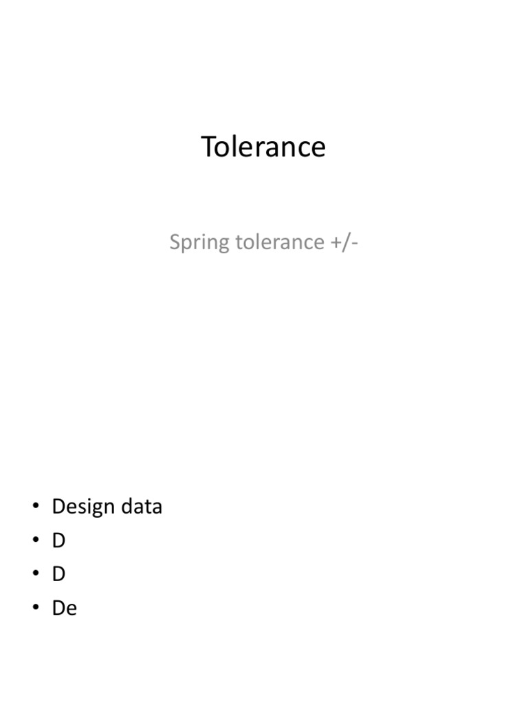 SP Tolerance | PDF | Computers