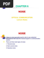 Noise: Optical Communication Lecture Notes