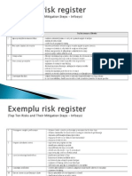 Exemplu Risk Register