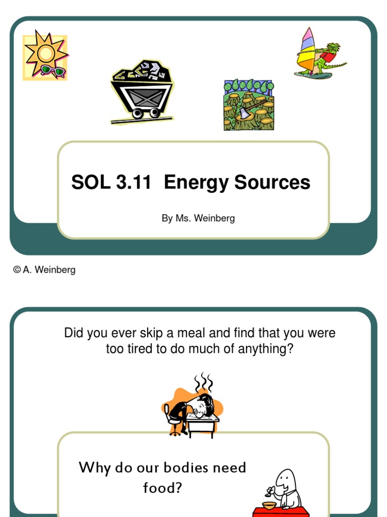 SOL 3.11 Energy Sources: by Ms. Weinberg | PDF | Fuels | Energy Development