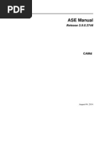 Ase Manual