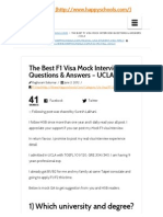 The Best F1 Visa Mock Interview Questions & Answers - UCLA