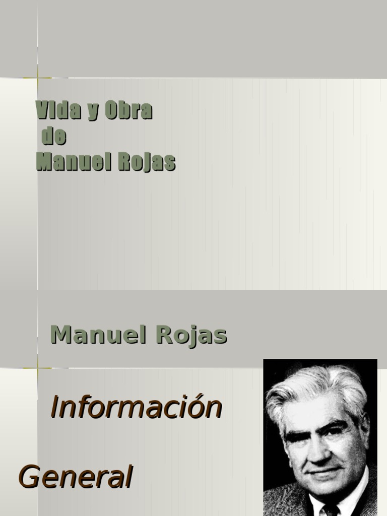 Biografía de Manuel Rojas, escritor chileno | PDF | Ciencias sociales ...