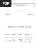 Kerosene Leak Test