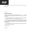 Contoh Surat Perletakan Jawatan
