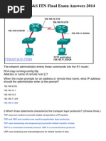 CCNA 1 v5.0 R&S ITN Final Exam Answers 2014