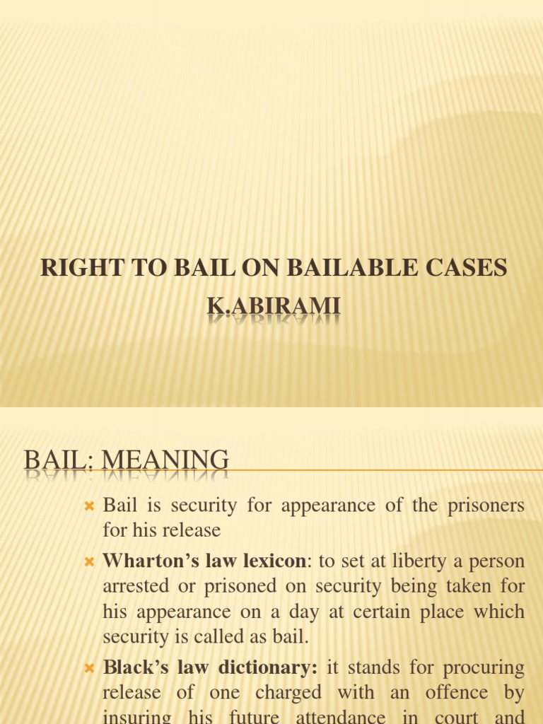 Understanding Bail in Bailable Offences | PDF | Bail | Crime & Violence